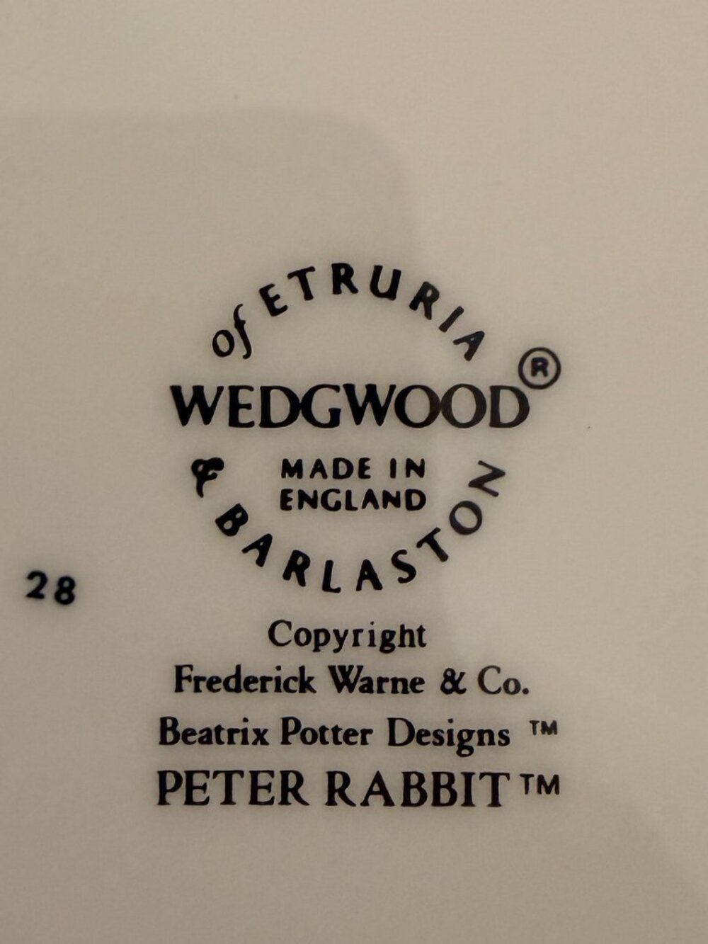 Wedgewood Peter Rabbit Plate - EUC - Picture 4 of 4
